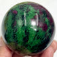 Ruby in Zoisite Sphere Healing Crystal Ball UV Reactive 511g 66mm