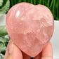 Rose Quartz Heart with Stand High Quality Translucent Crystal 226g