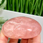 Rose Quartz Heart with Stand High Quality Translucent Crystal 226g