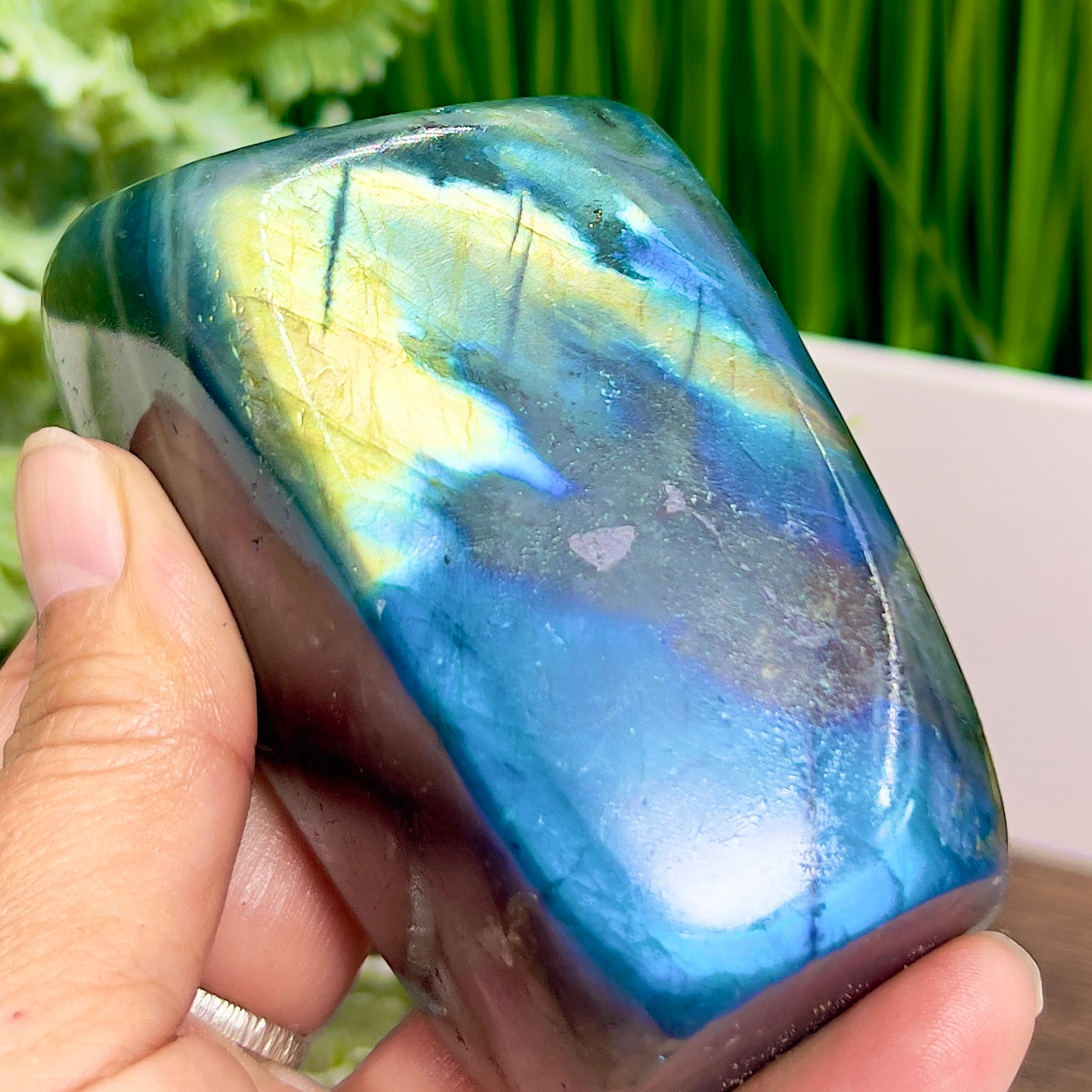 Labradorite Blue Free Form Healing Crystal 498g