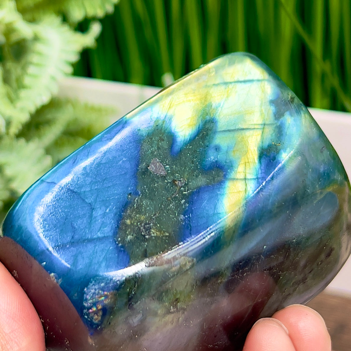 Labradorite Blue Free Form Healing Crystal 498g