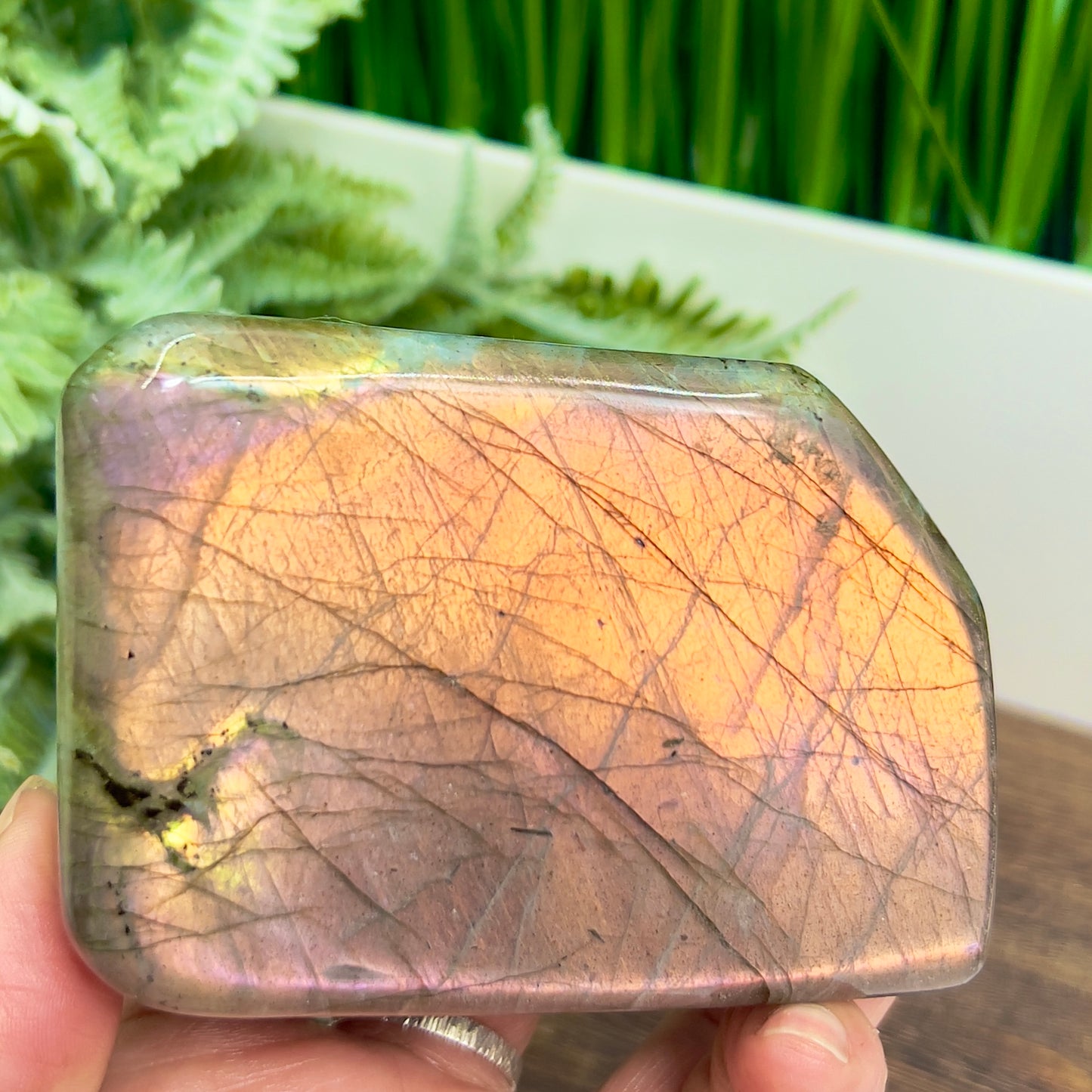 Labradorite Sunset Free Form Healing Crystal 504g