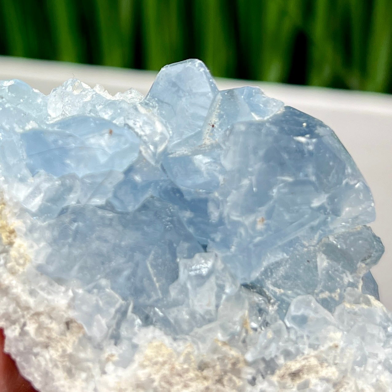 Celestite Celestine Cluster Natural Raw Specimen Crystal 160g