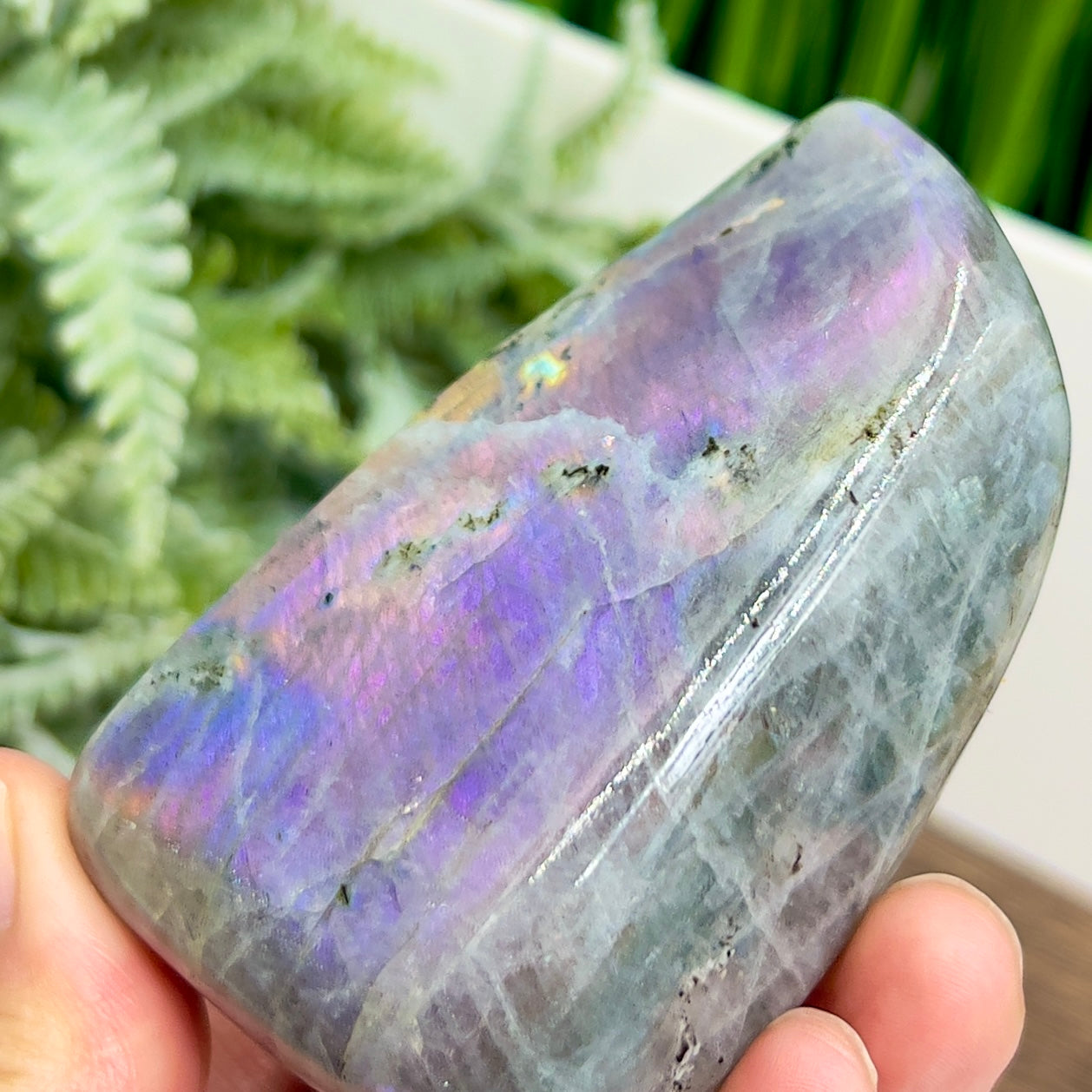 Labradorite Purple Free Form Healing Crystal 258g