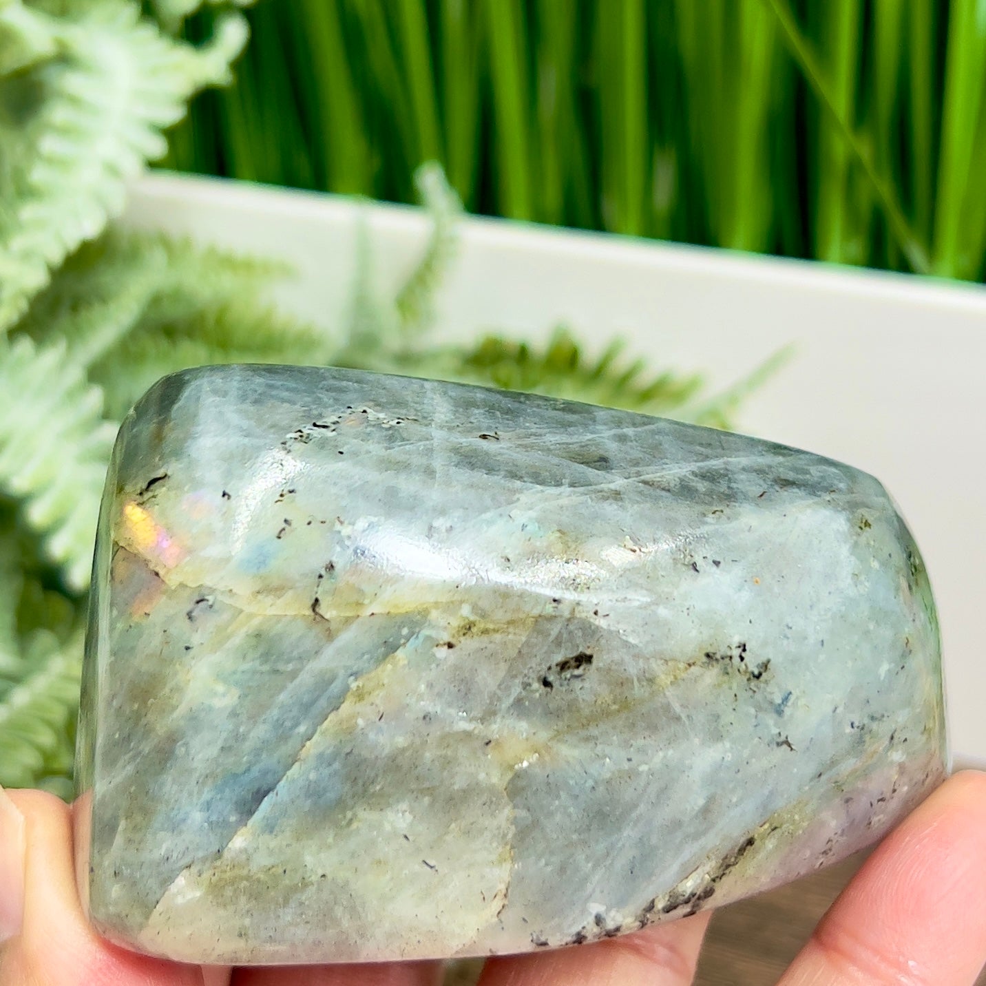 Labradorite Purple Free Form Healing Crystal 258g