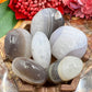 Agate with Quartz Palm Stones Meditation Crystal Australian Seller