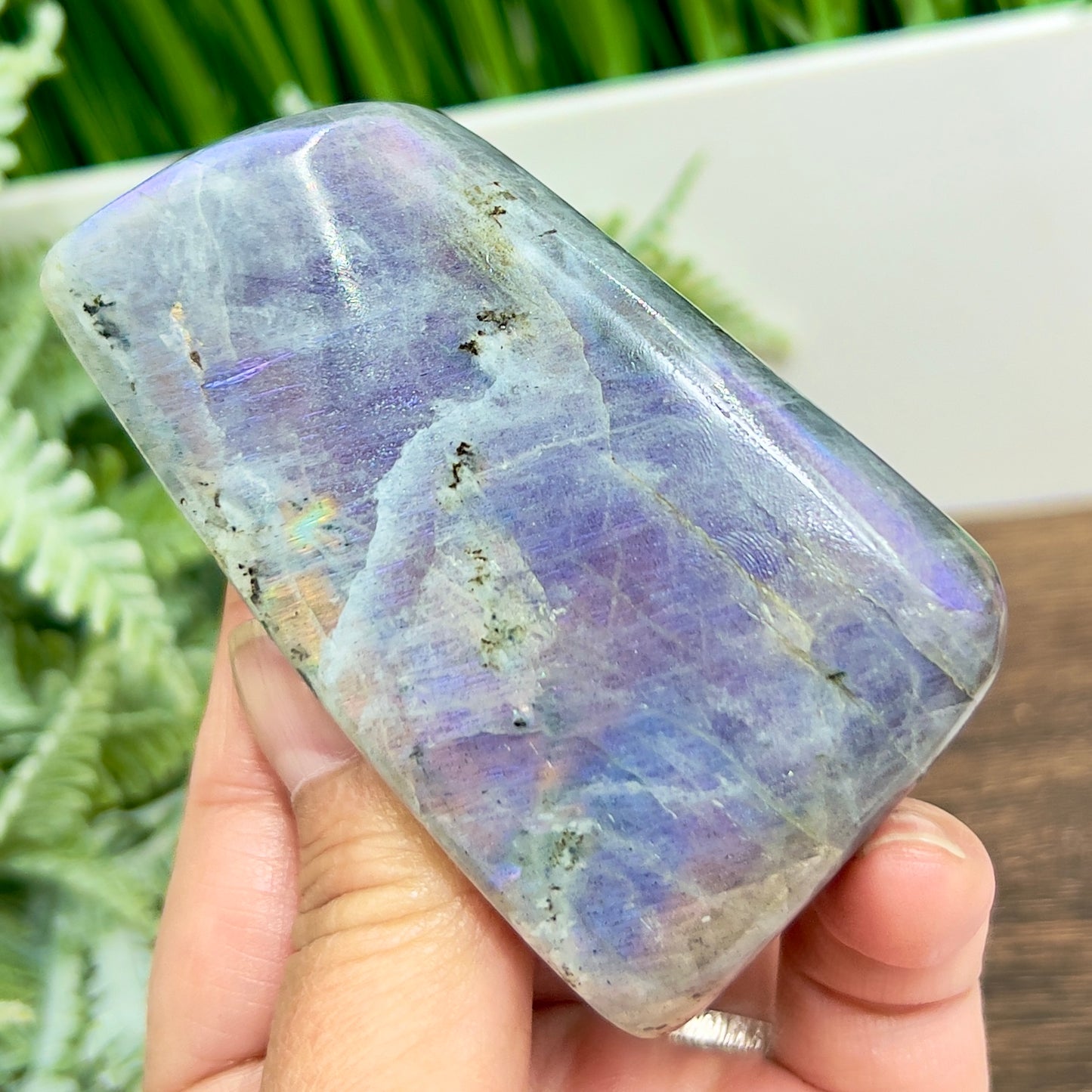 Labradorite Purple Free Form Healing Crystal 258g