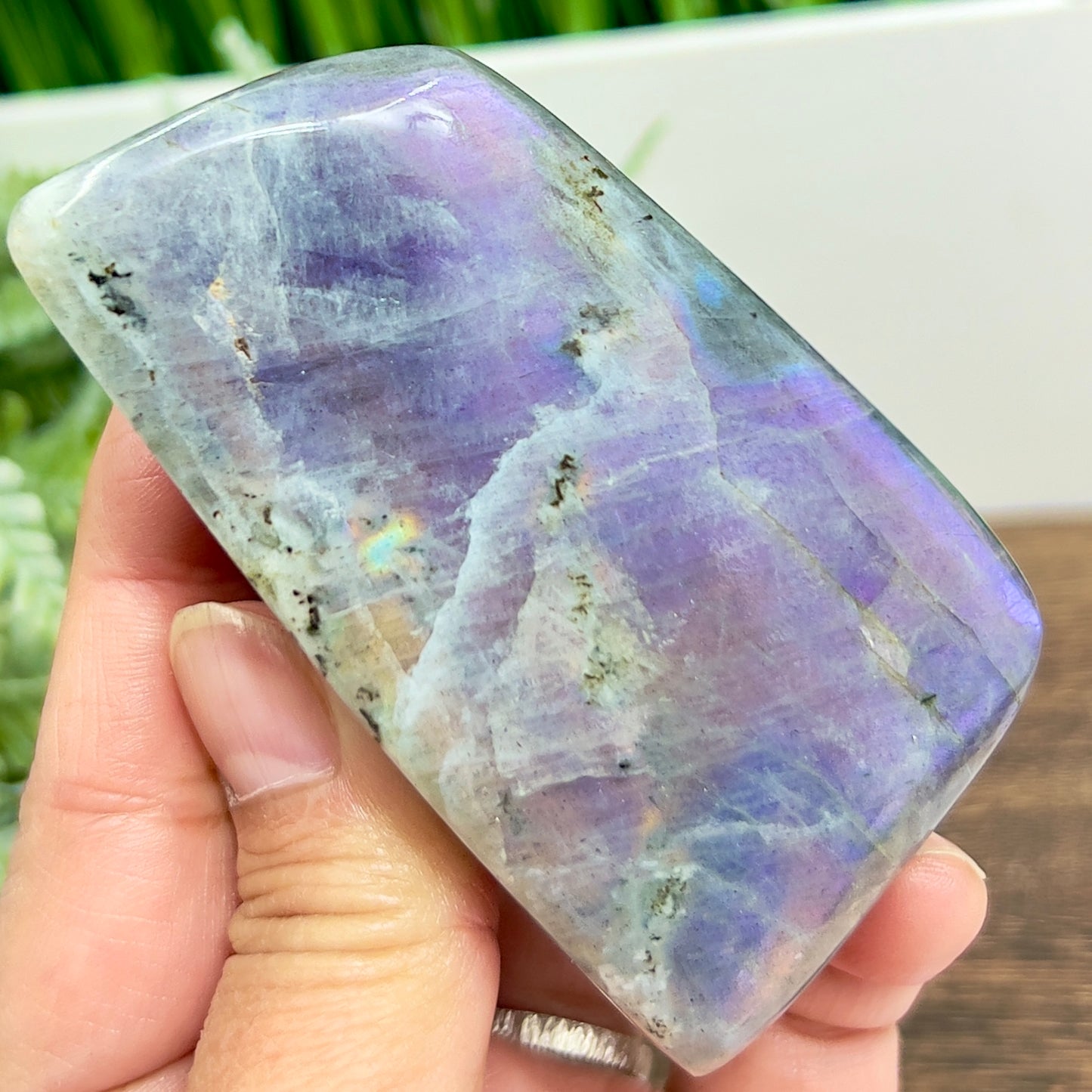 Labradorite Purple Free Form Healing Crystal 258g