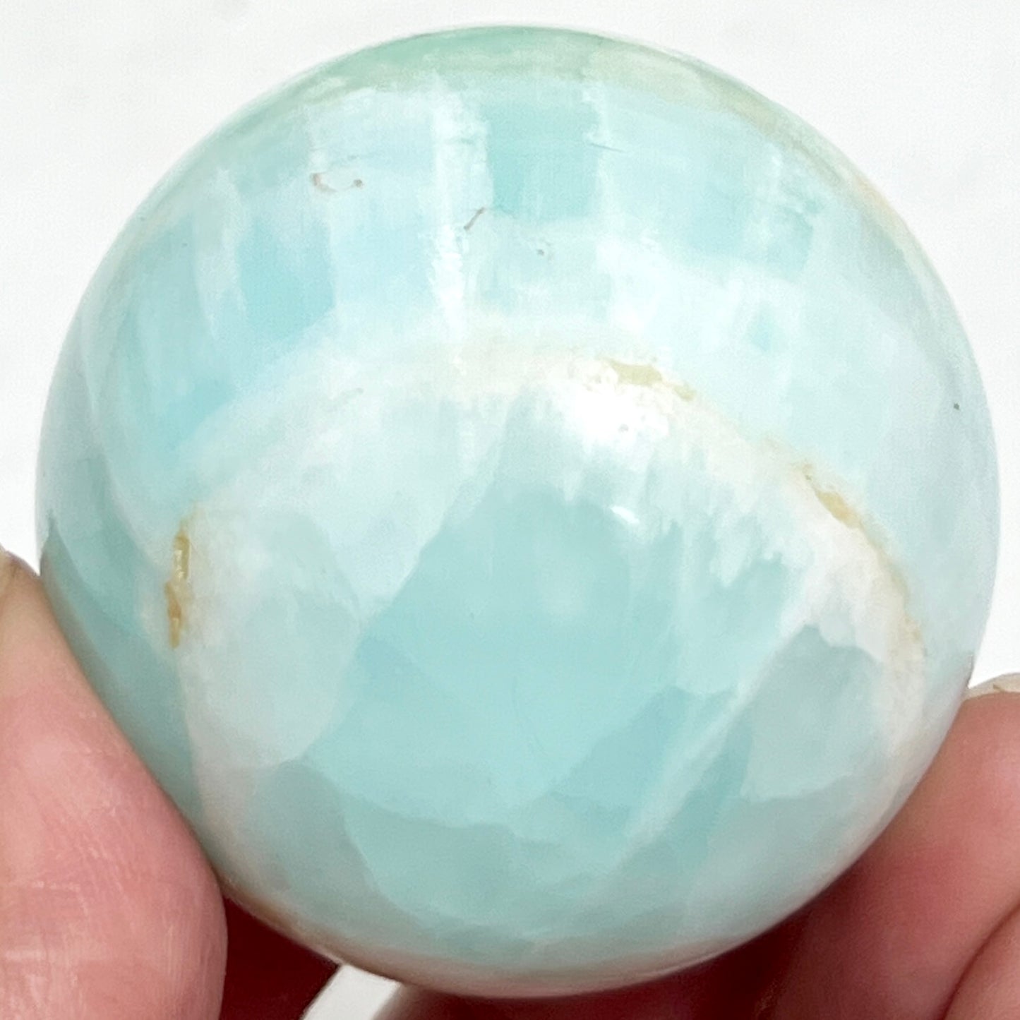 Caribbean Calcite Sphere Healing Crystal Ball 137g 44mm