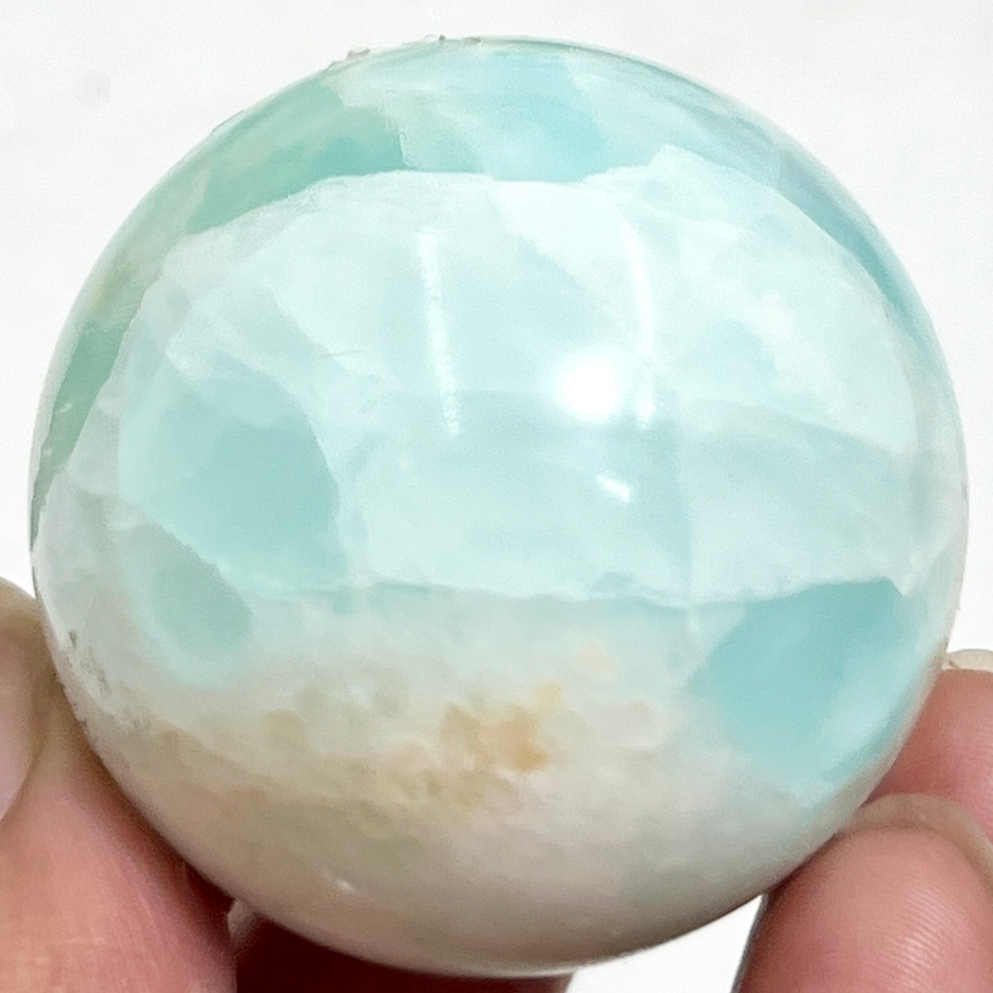 Caribbean Calcite Sphere Healing Crystal Ball 137g 44mm