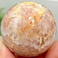 Pink Amethyst Flower Agate Sphere Crystal Ball 132g 46mm