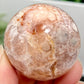 Pink Amethyst Flower Agate Sphere Crystal Ball 132g 46mm