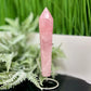 Rose Quartz Wand with Stand High Quality Healing Crystal 234g 164mm