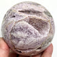 Silky Purple Fluorite Sphere Healing Crystal Ball 943g 85mm