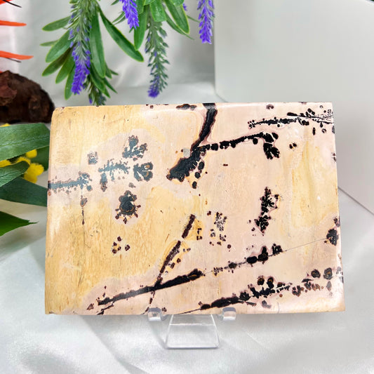 Dendritic Jasper Slab Crystal Slab Carving