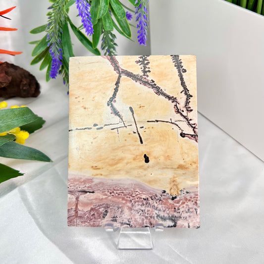 Dendritic Jasper Slab Crystal Slab Carving