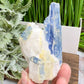 Blue Kyanite With Stand Natural Raw Specimen Crystal 122g