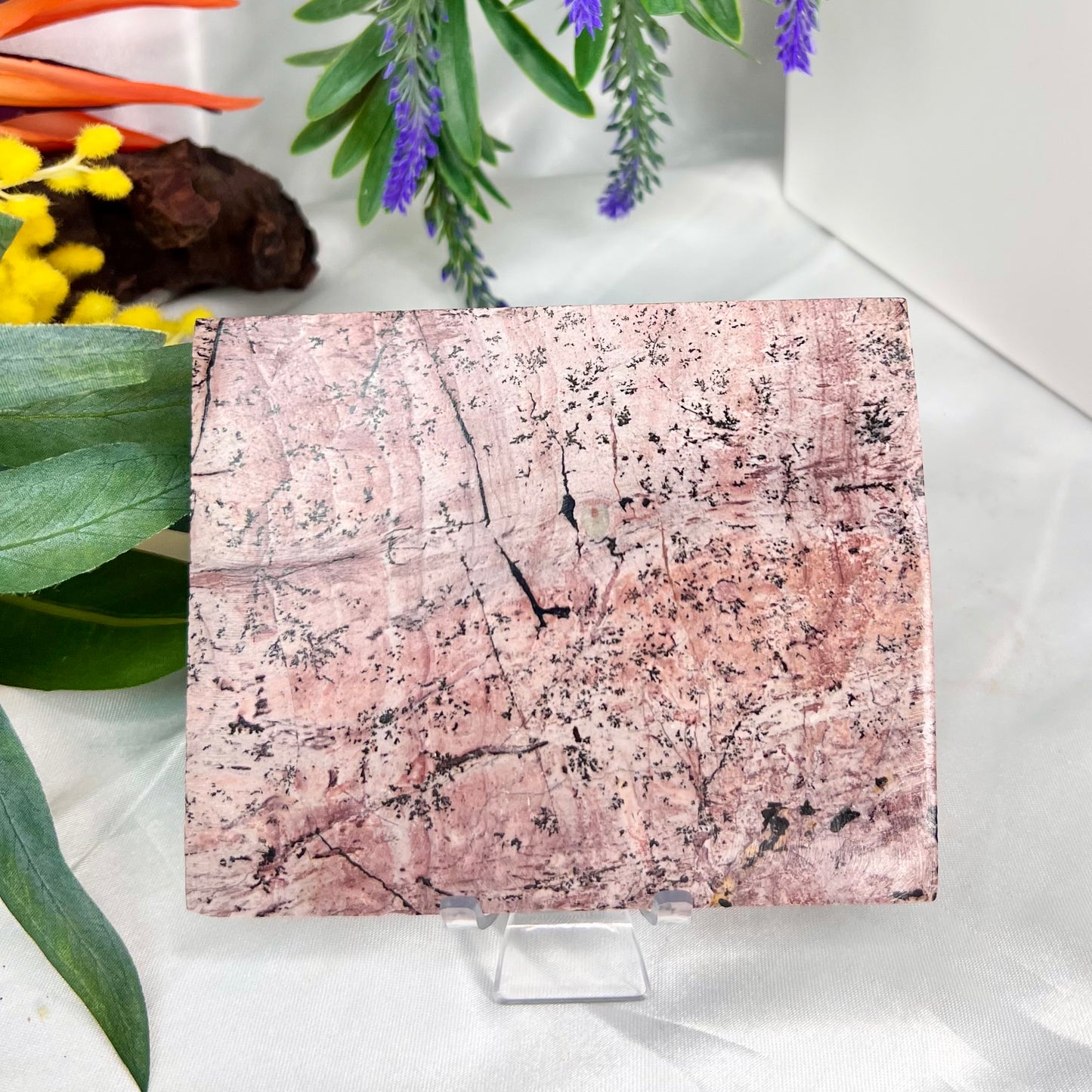 Dendritic Jasper Slab Crystal Slab Carving