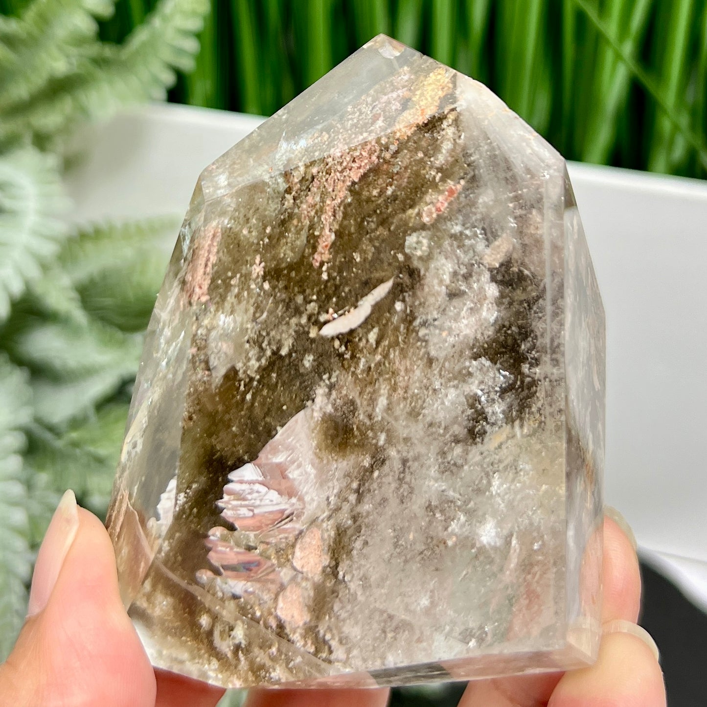 Lodolite Garden Scenic Quartz Free Form Natural Crystal Generator 276g