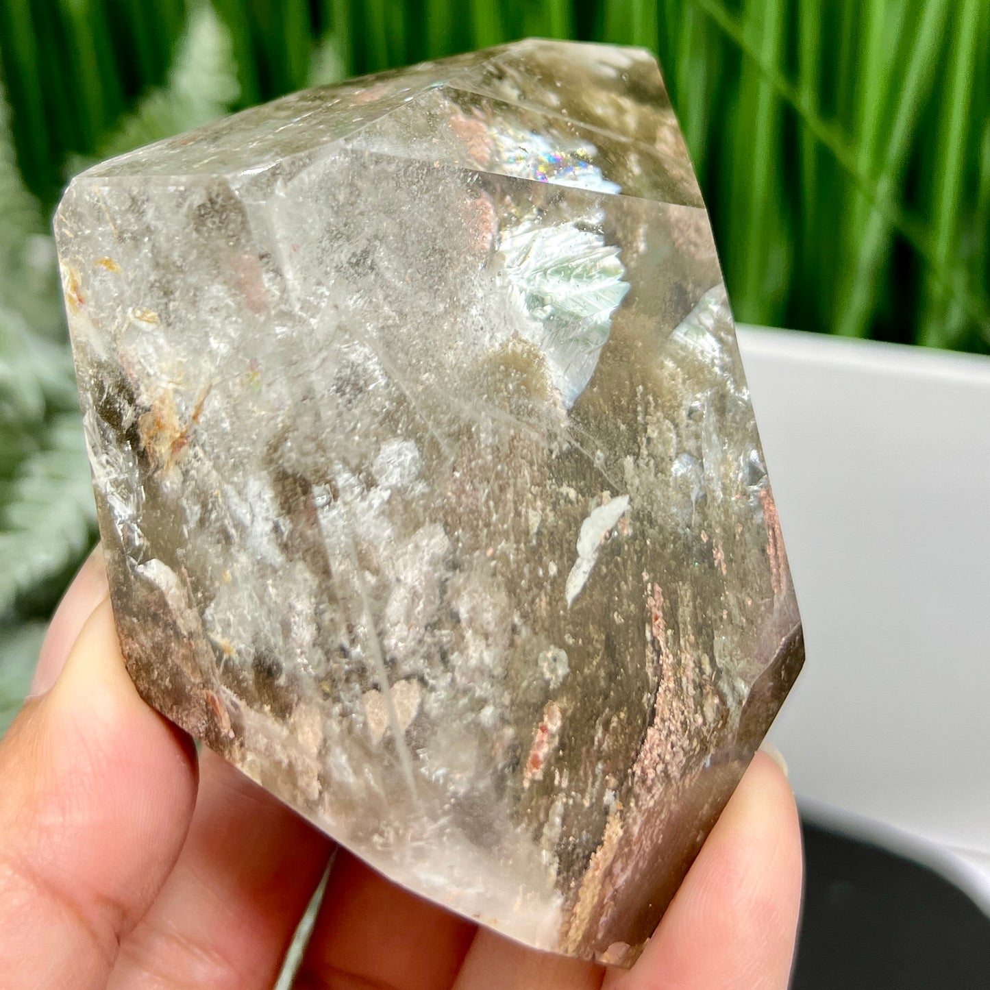 Lodolite Garden Scenic Quartz Free Form Natural Crystal Generator 276g