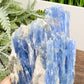 Blue Kyanite and Garnet With Stand Raw Specimen Healing Crystal 144g