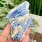 Blue Kyanite With Stand Natural Raw Specimen Crystal 180g