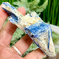 Blue Kyanite With Stand Natural Raw Specimen Crystal 180g