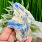 Blue Kyanite With Stand Natural Raw Specimen Crystal 180g