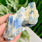 Blue Kyanite With Stand Natural Raw Specimen Crystal 180g