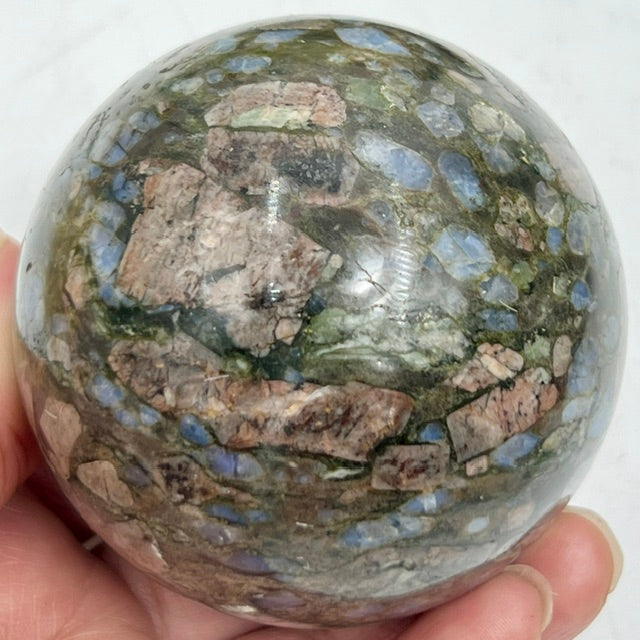 Llanite Jasper Que Sera Sphere Healing Crystal Ball 480g 69mm