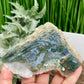 Moss Agate Slice Specimen Crystal Slab 256g