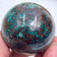 Chrysocolla Malachite Turquoise Azurite Sphere Healing Crystal Ball 181g 49mm