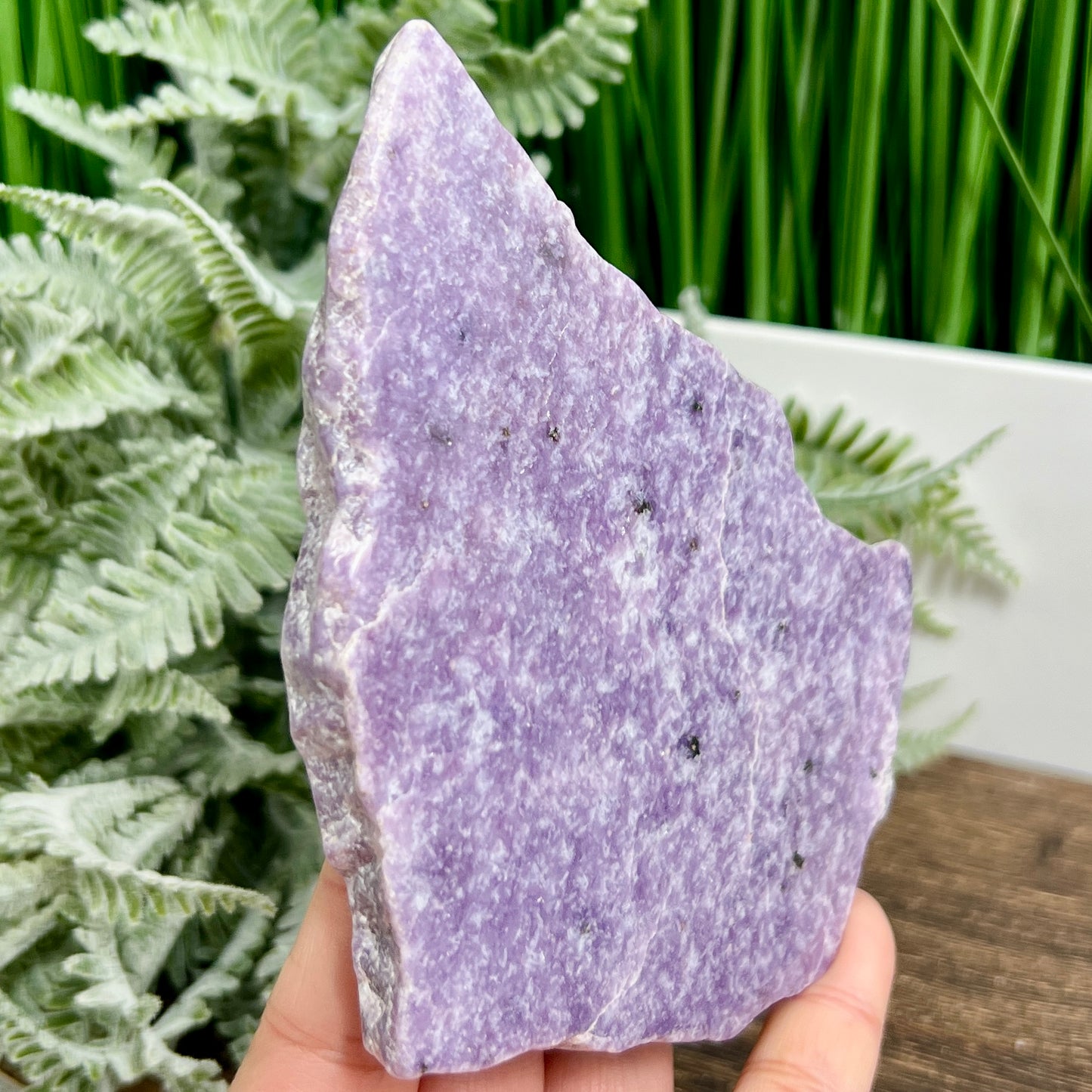 Lepidolite Purple Mica Slice Healing Specimen Crystal Slab 240g