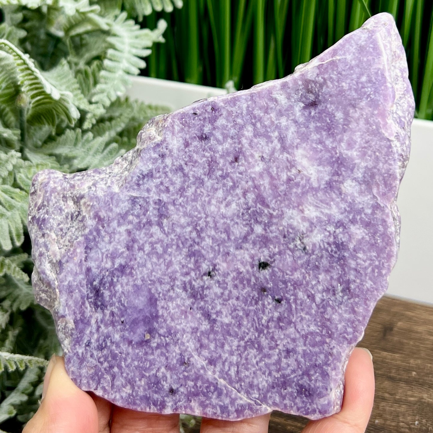 Lepidolite Purple Mica Slice Healing Specimen Crystal Slab 240g