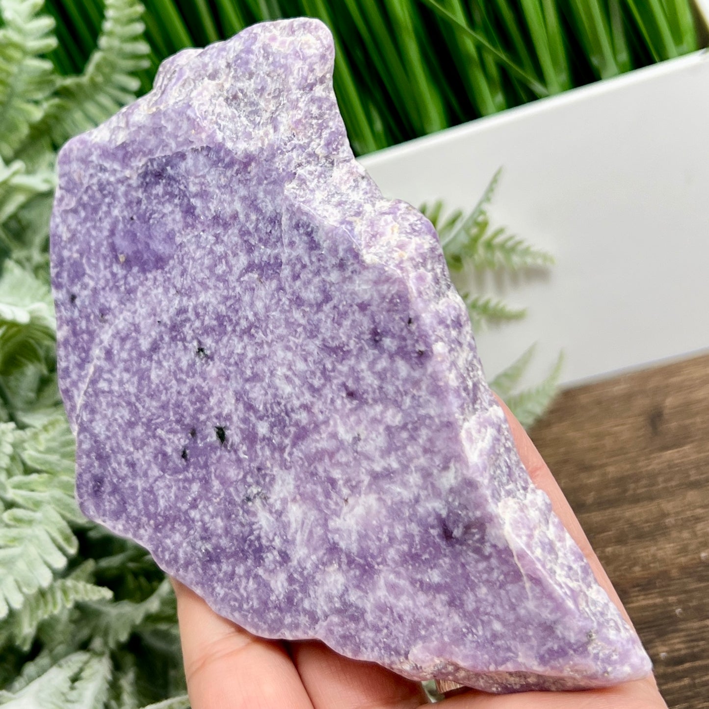 Lepidolite Purple Mica Slice Healing Specimen Crystal Slab 240g