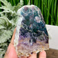 Rainbow Fluorite Slice Crystal Specimen Slab 222g