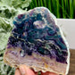 Rainbow Fluorite Slice Crystal Specimen Slab 222g