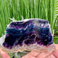 Rainbow Fluorite Slice Crystal Specimen Slab 284g