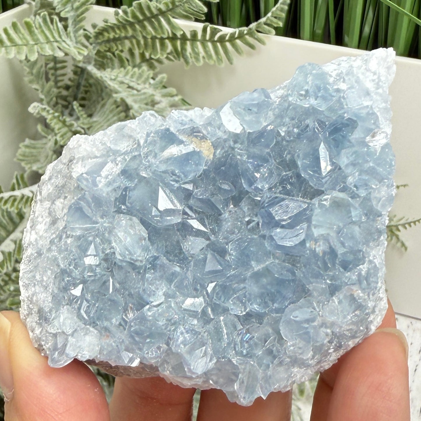 Celestite Celestine Chunk Specimen Geode Cluster Crystal 295g