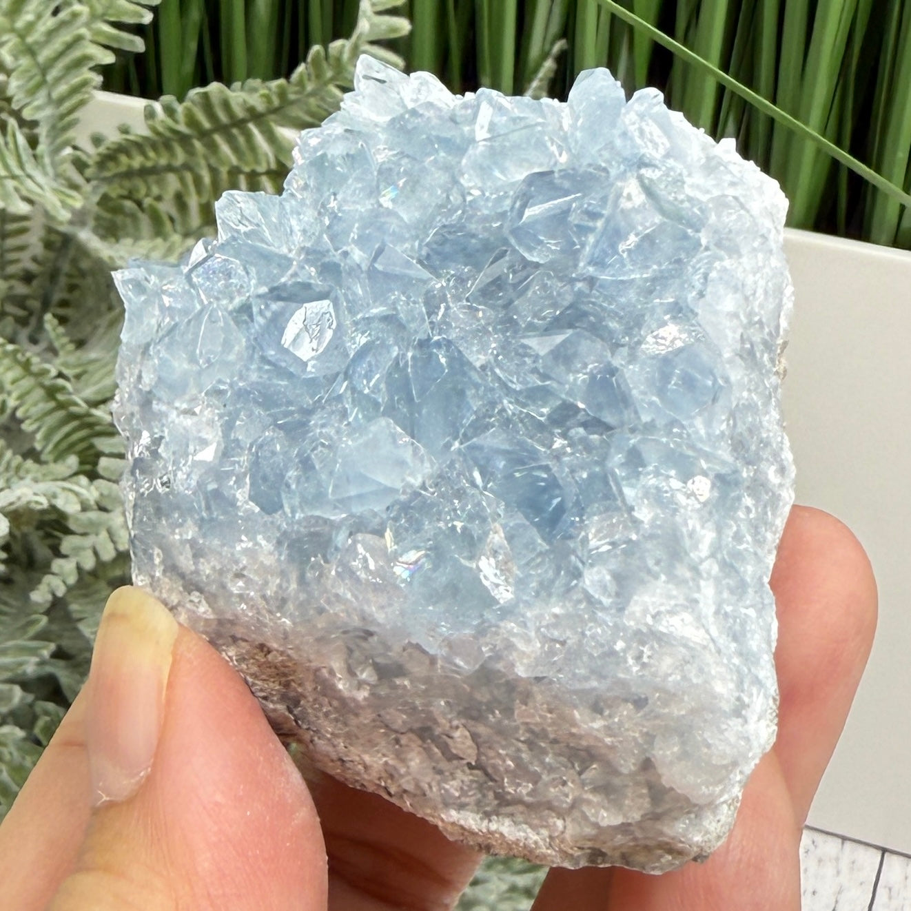 Celestite Celestine Chunk Specimen Geode Cluster Crystal 295g