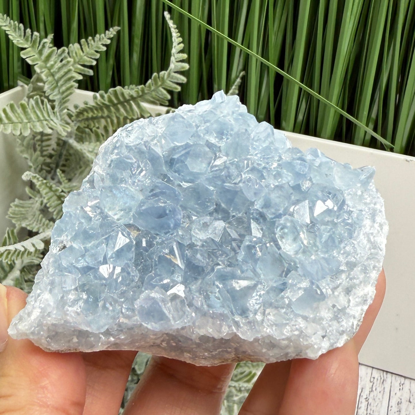 Celestite Celestine Chunk Specimen Geode Cluster Crystal 295g