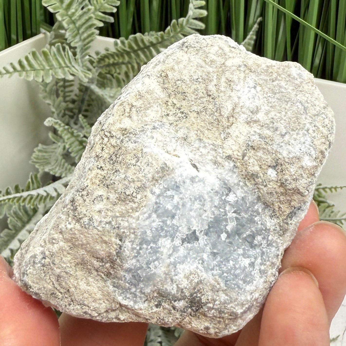 Celestite Celestine Chunk Specimen Geode Cluster Crystal 295g