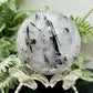 Black Tourmaline in Quartz Sphere Crystal Ball 392g 66mm