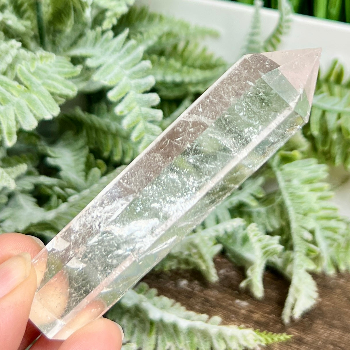 Clear Quartz Tower Top Quality Crystal Generator 62g 90mm