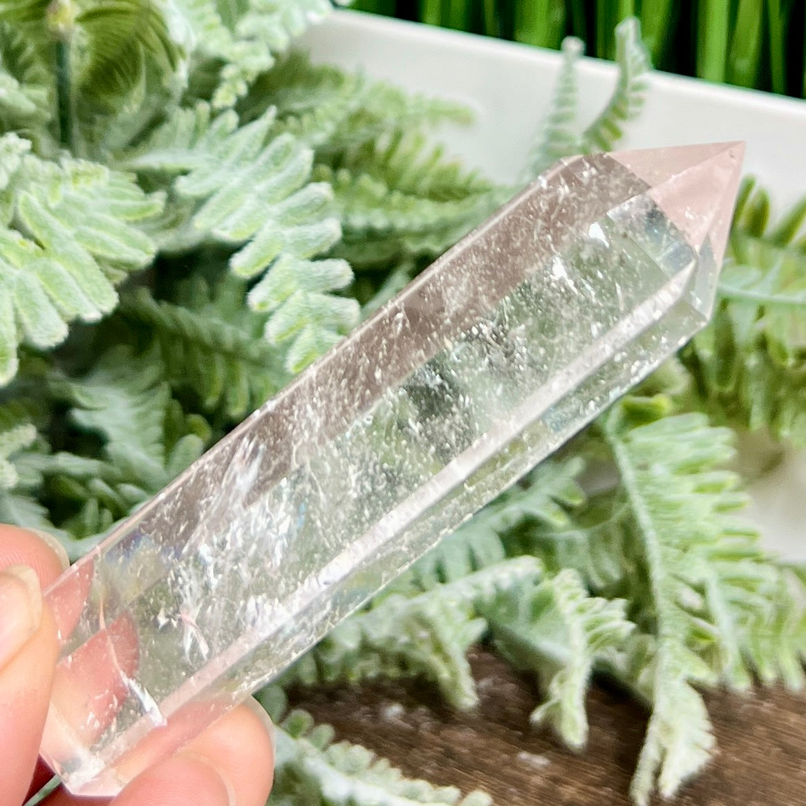 Clear Quartz Tower Top Quality Crystal Generator 62g 90mm