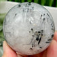 Black Tourmaline in Quartz Sphere Crystal Ball 392g 66mm