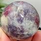 Pegmatite Unicorn Stone Mica Tourmaline Quartz Sphere Crystal Ball 210g 53mm