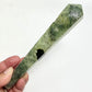 Prehnite with Epidote Wand with Stand Healing Crystal Carving