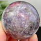 Pegmatite Unicorn Stone Mica Tourmaline Quartz Sphere Crystal Ball 210g 53mm