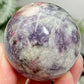 Pegmatite Unicorn Stone Mica Tourmaline Quartz Sphere Crystal Ball 210g 53mm